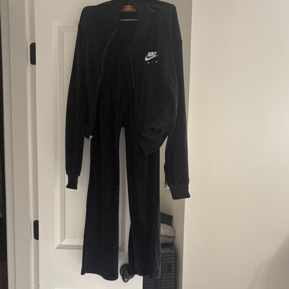 Nike Air Black Velour Tracksuit